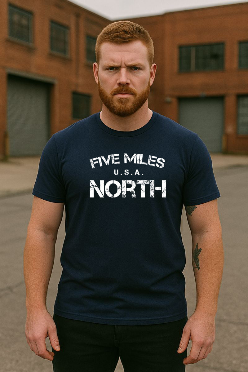 Minimalist Streetwear T-SHIRTS | Urban Unisex Tee | Five Miles North