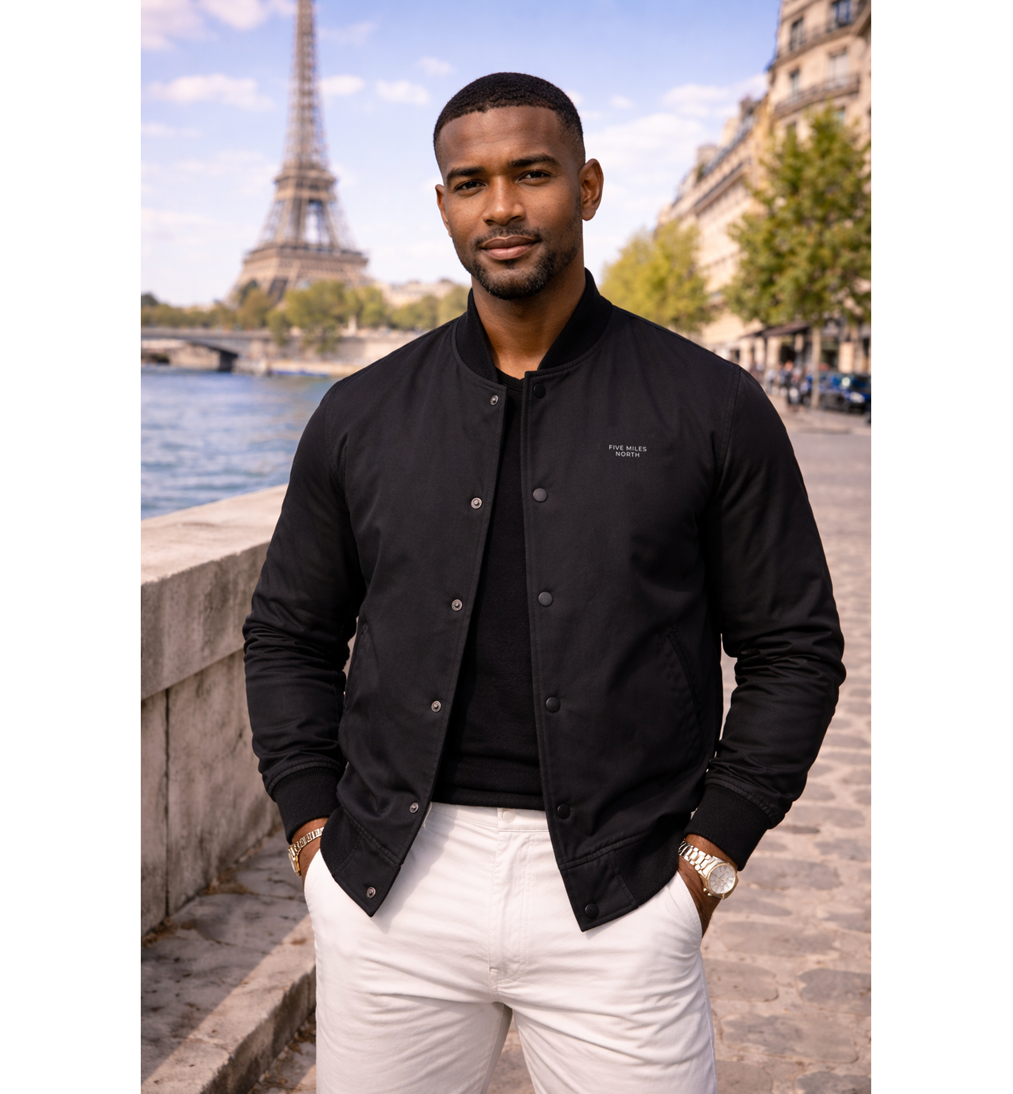 Five Miles North Felt Bomber Jacket