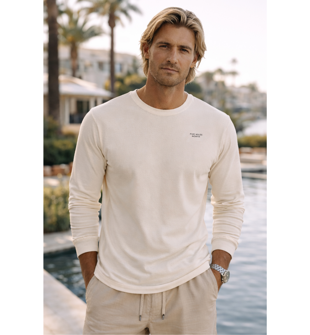 Five Miles North Long Sleeve Shirt :: With Embroided Logo