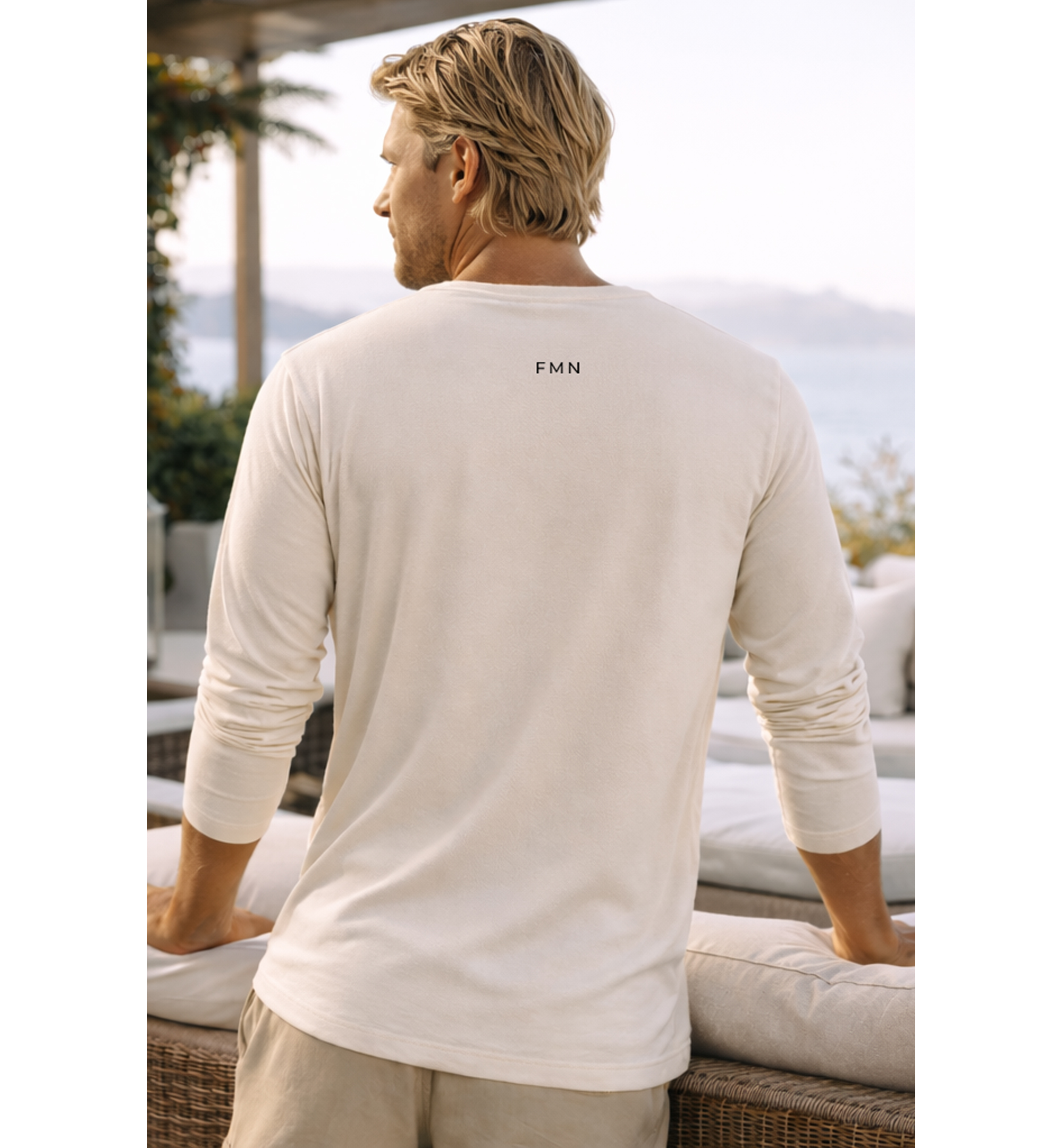 Five Miles North Long Sleeve Shirt :: Front & Back Signature Print (Black Logo)