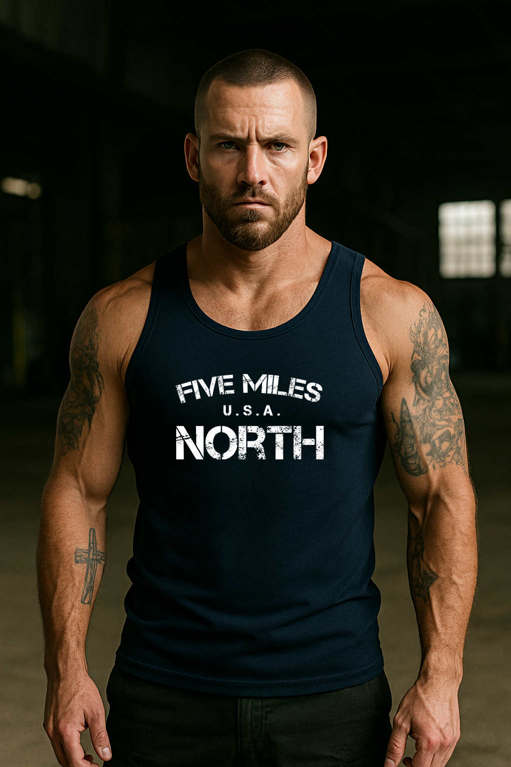 Minimalist TANK TOPS | Urban Unisex Tee | Five Miles North