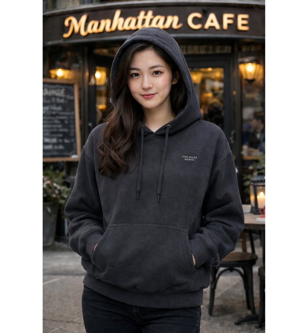 Five Miles North Hoodie :: With Embroidered Logo