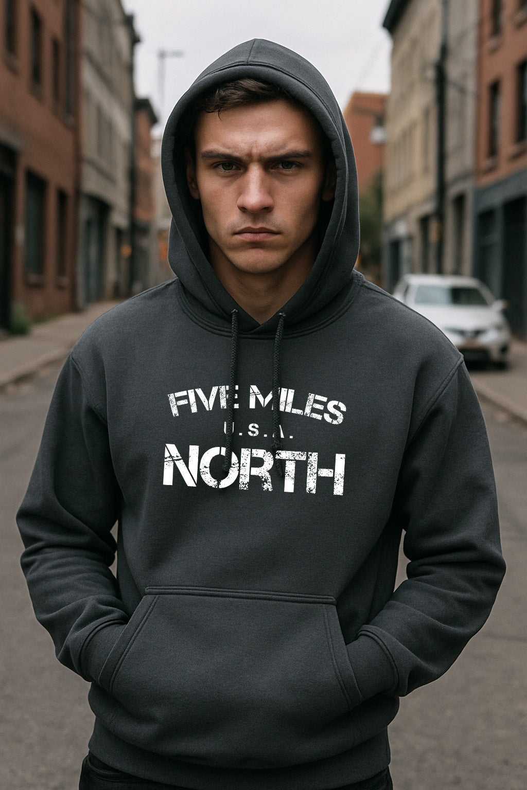 Minimalist HOODIES Streetwear | Urban Unisex Hoodie | Five Miles North