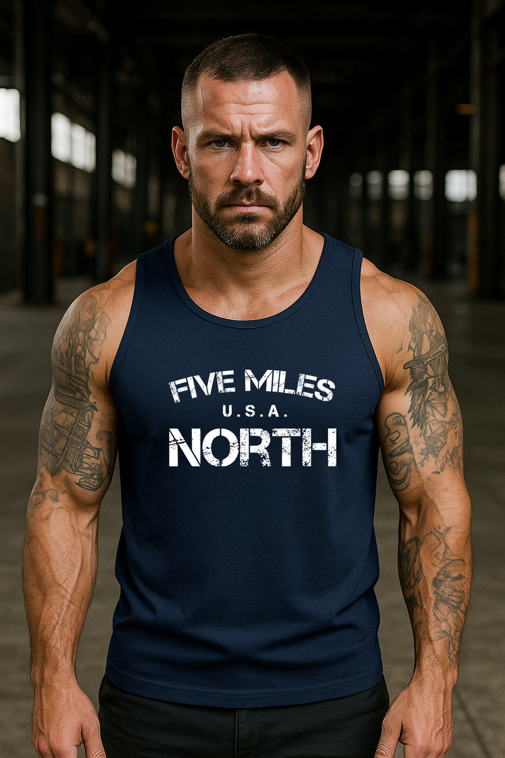 Minimalist TANK TOPS | Urban Unisex Tee | Five Miles North