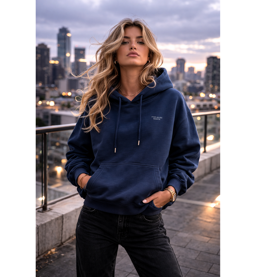 Five Miles North Hoodie :: With Embroidered Logo