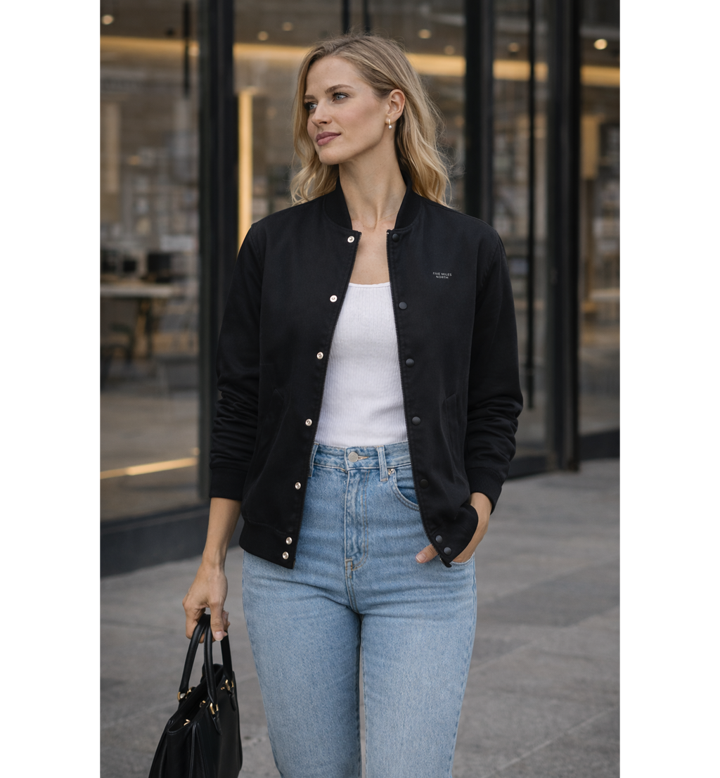 Five Miles North Felt Bomber Jacket