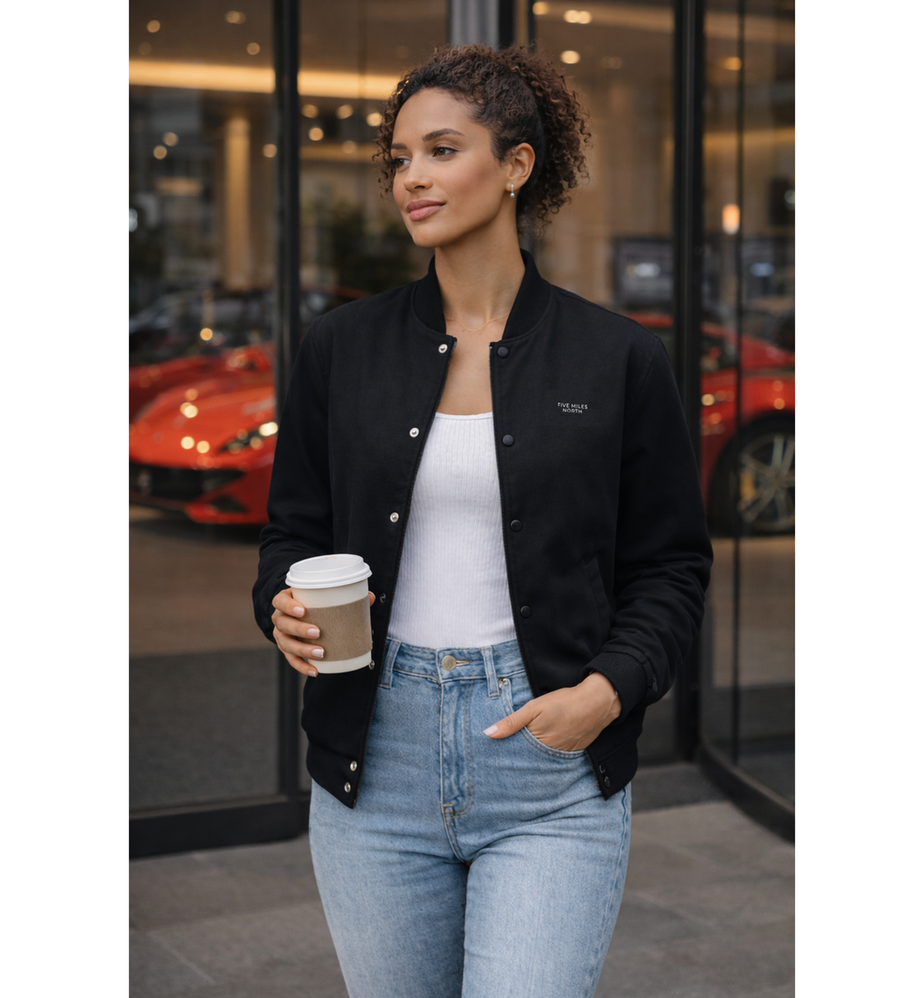 Five Miles North Felt Bomber Jacket