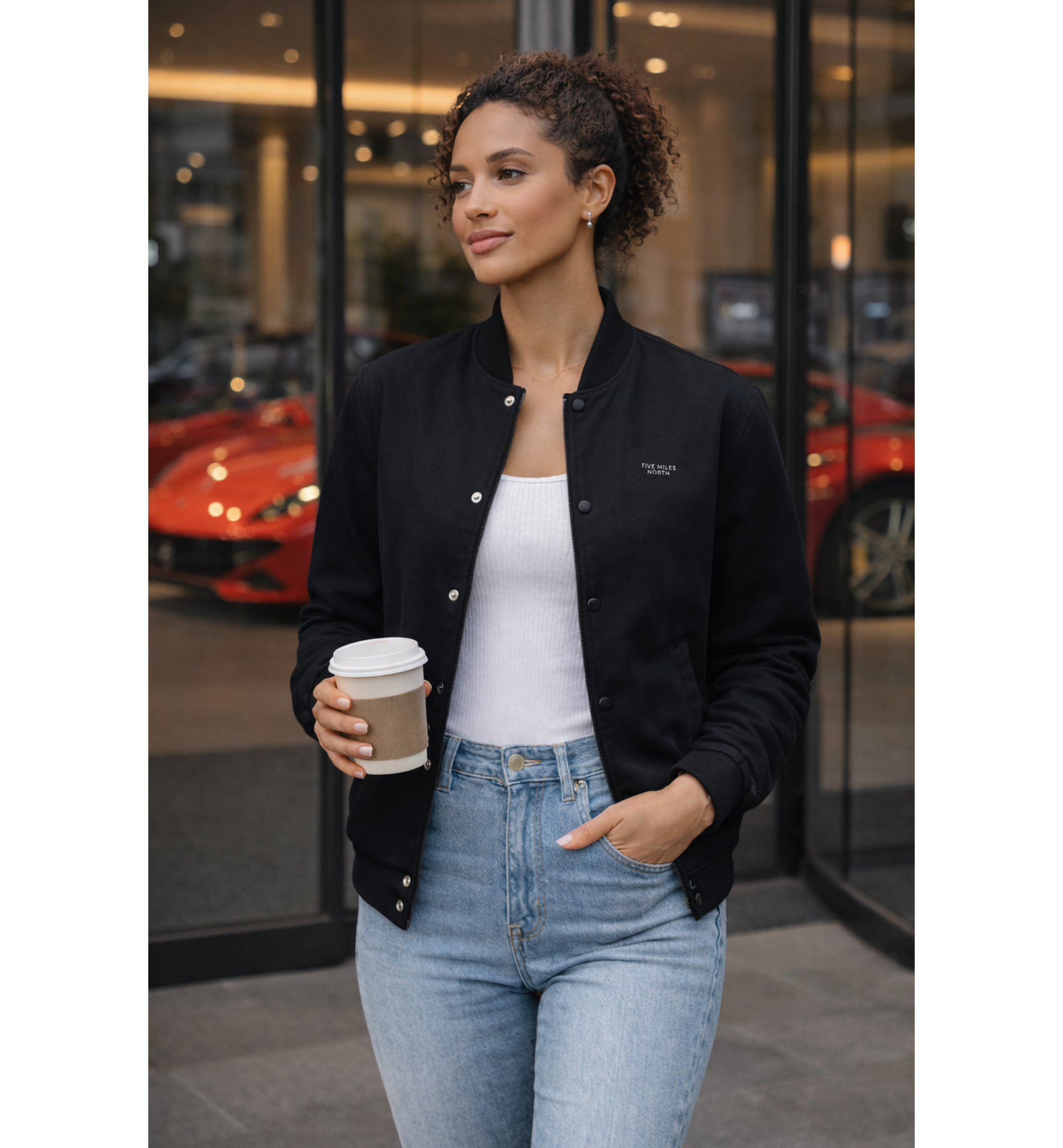 Five Miles North Felt Bomber Jacket