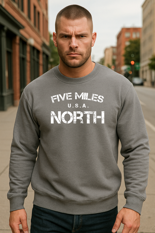 Minimalist Streetwear SWEATSHIRTS | Urban Unisex Hoodie | Five Miles North