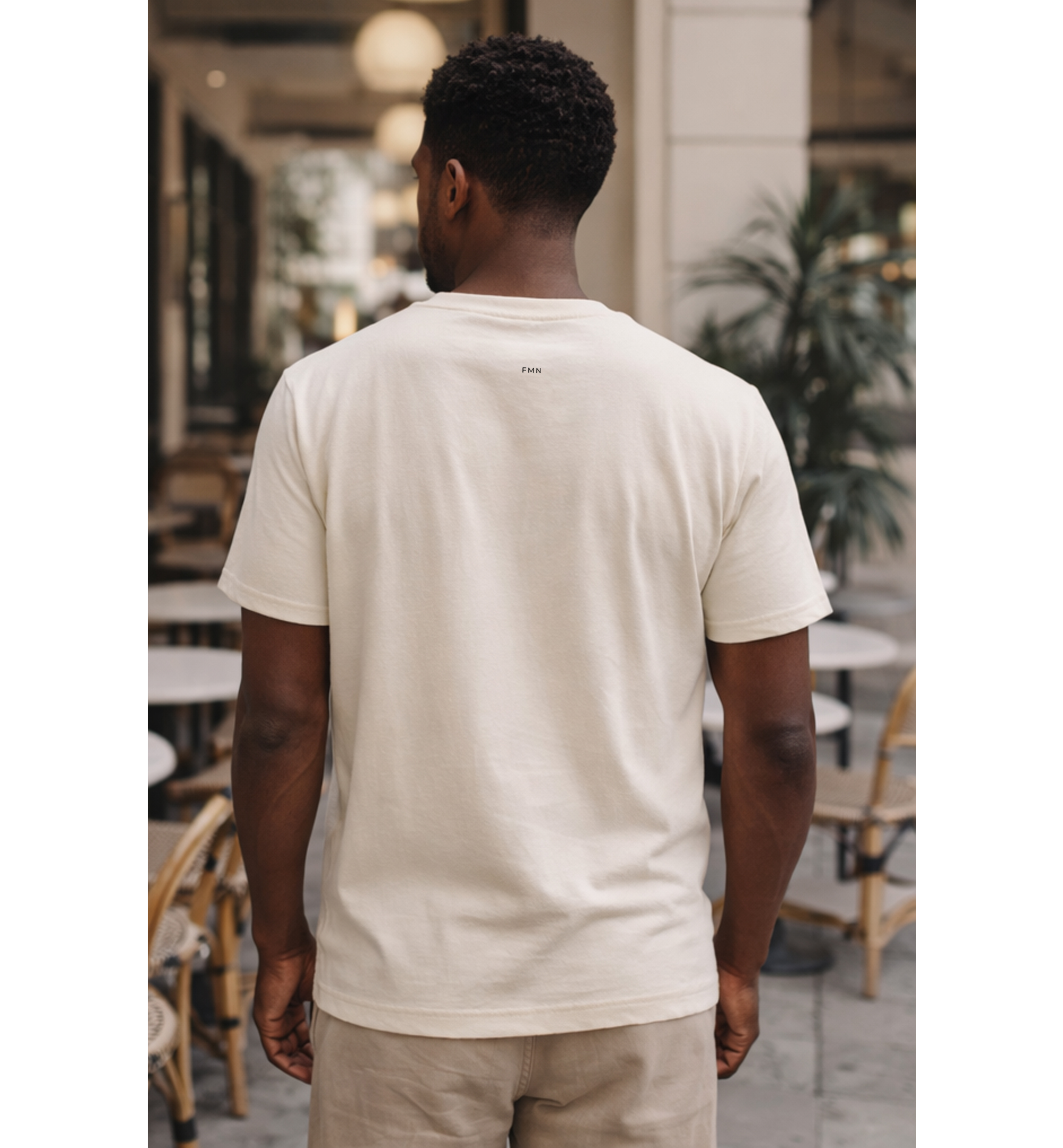 Five Miles North T-Shirt - Front & Back Signature Embroided Black Logo