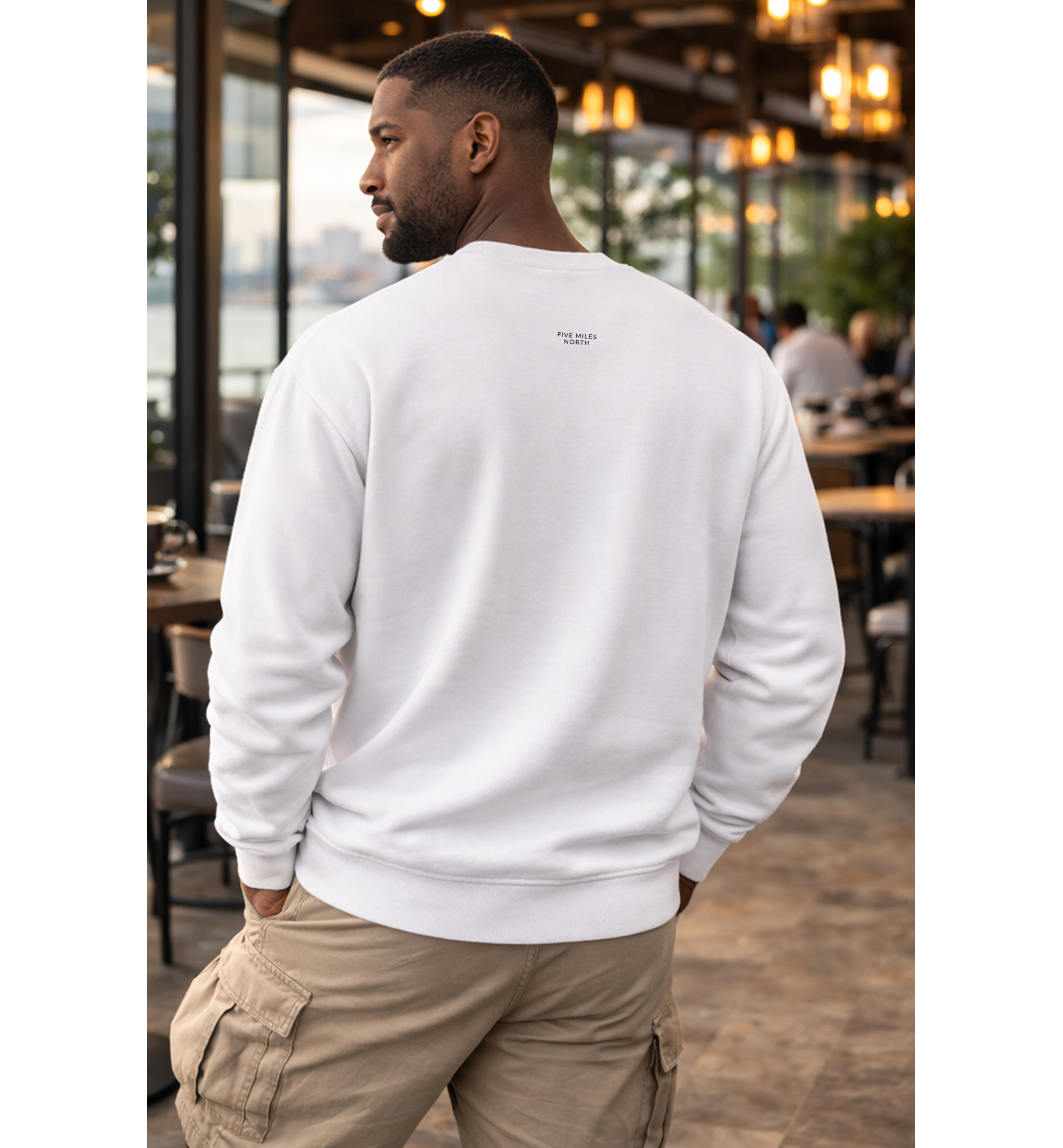 Five Miles North Sweatshirt - Front & Back Signature Print (Black Logo)
