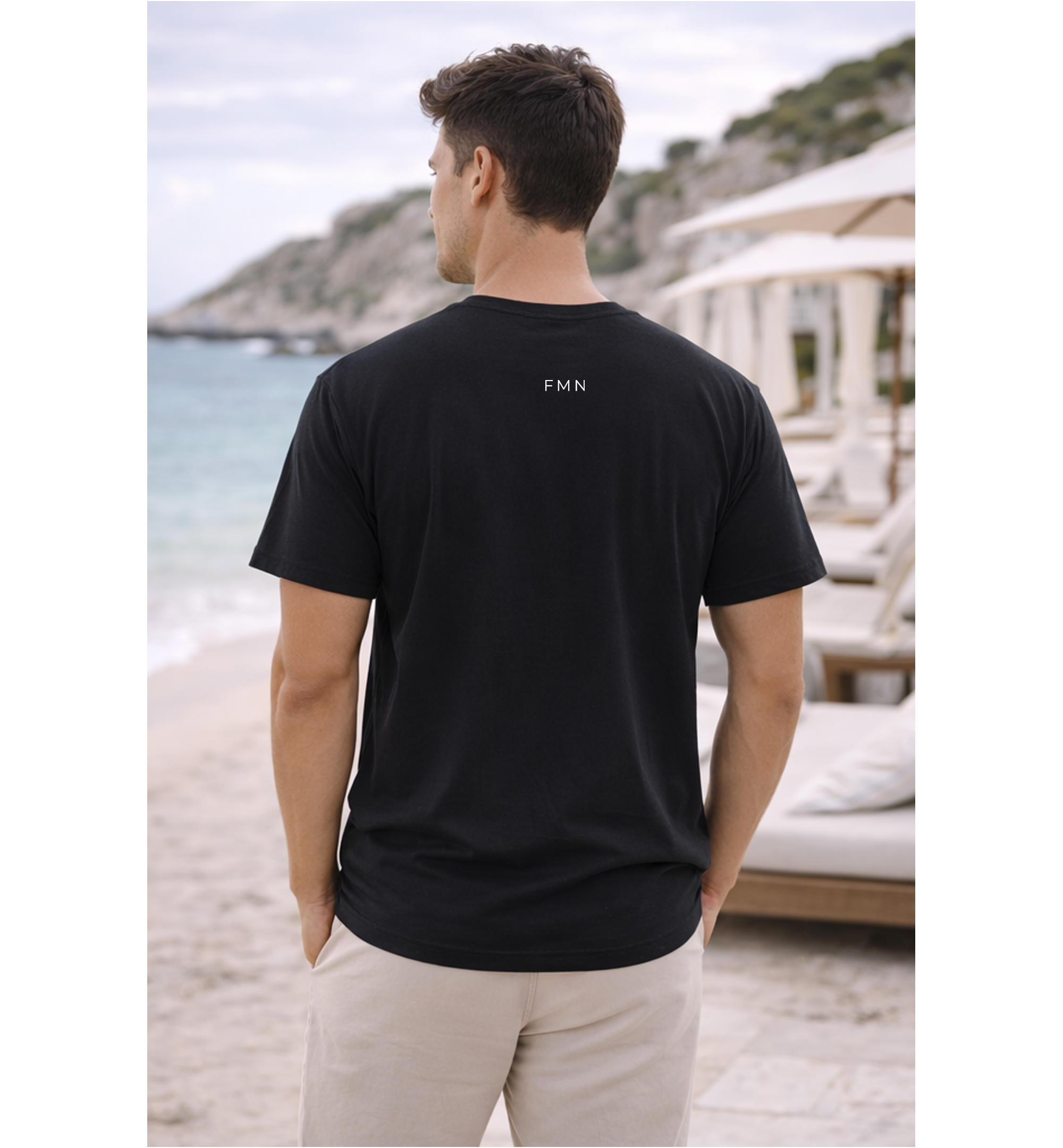 Five Miles North T-Shirt - Front & Back Signature Print (White Logo)