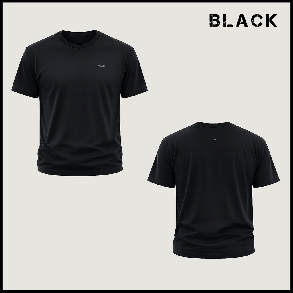 Five Miles North T-Shirt - With Embrioded Logo
