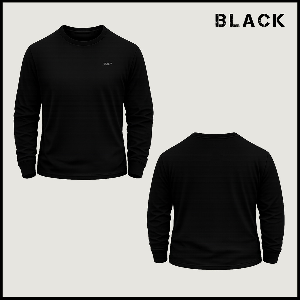 Five Miles North Long Sleeve Shirt :: With Embroided Logo