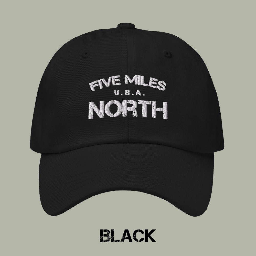 Minimalist CAP with EMBROIDED Logo | Five Miles North