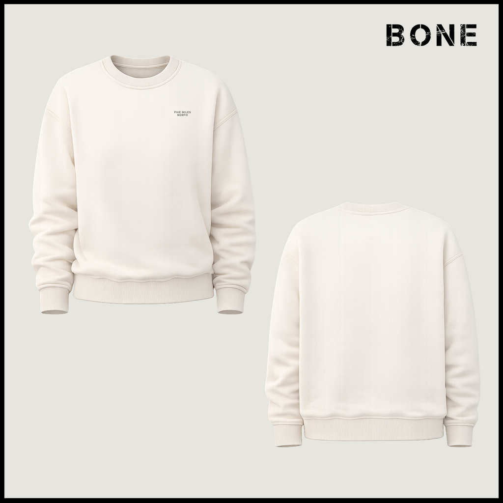 NEW - Five Miles North Sweatshirt - With Embroided Logo
