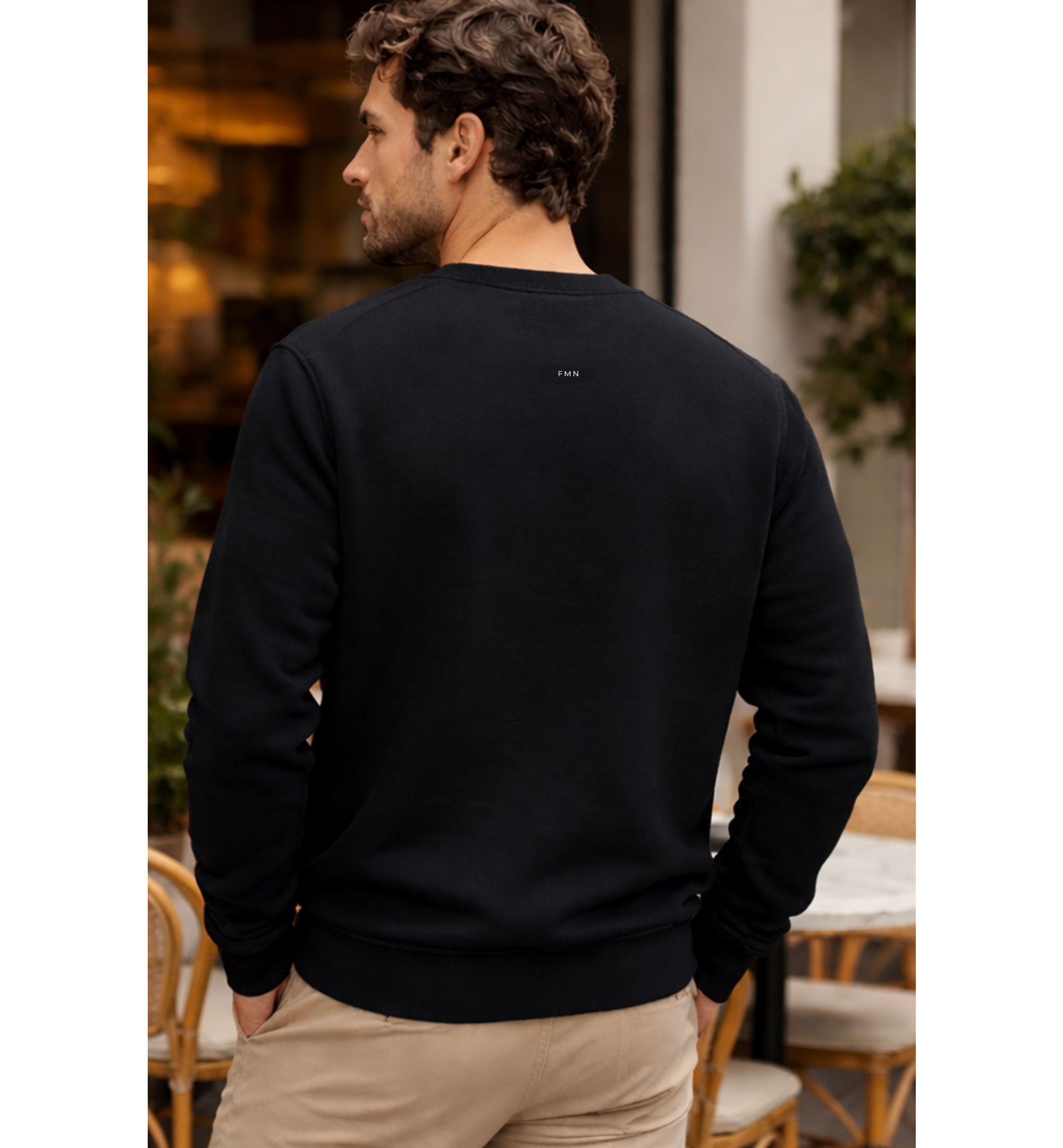 NEW Five Miles North Sweatshirt - Front & Back Signature Print Embroided White Logo