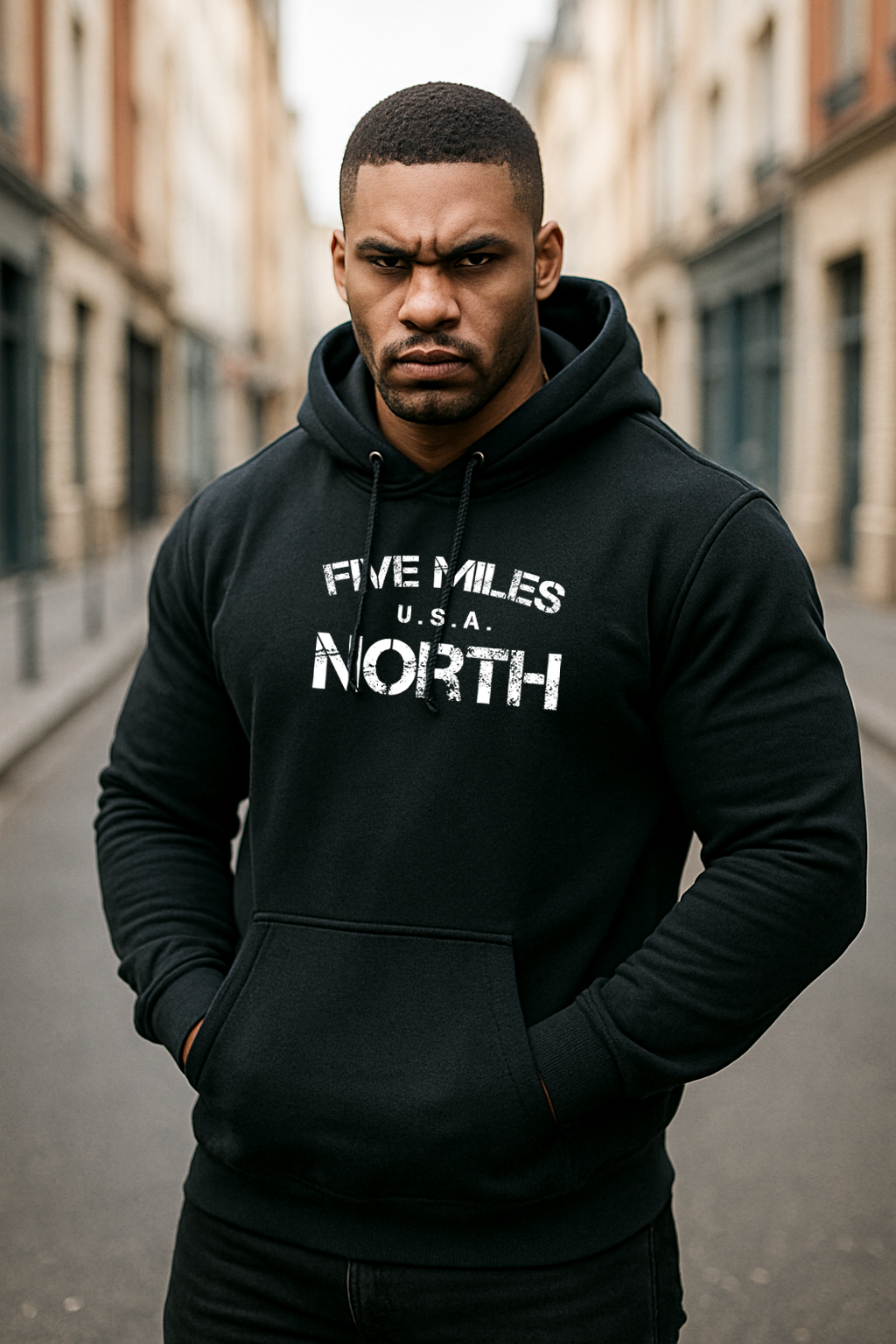 Minimalist HOODIES Streetwear | Urban Unisex Hoodie | Five Miles North