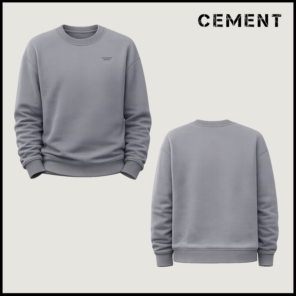 NEW - Five Miles North Sweatshirt - With Embroided Logo