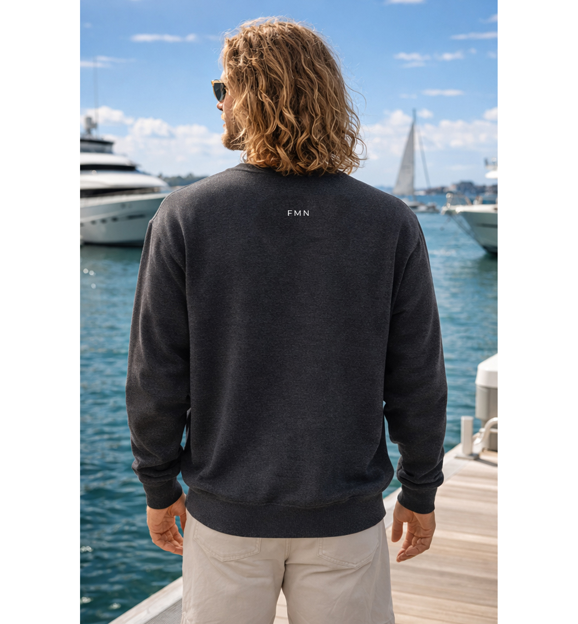 Five Miles North Sweatshirt - Front & Back Signature Print (White Logo)