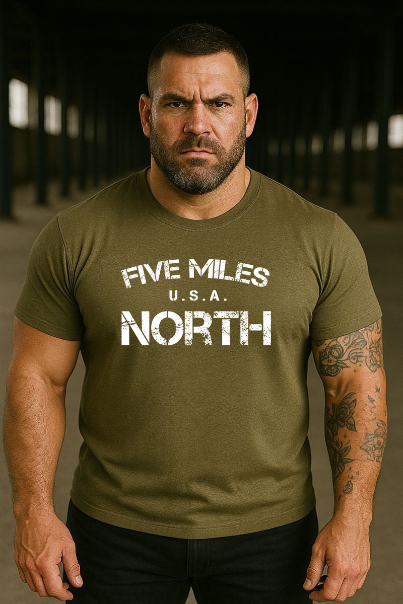 Minimalist Streetwear T-SHIRTS | Urban Unisex Tee | Five Miles North
