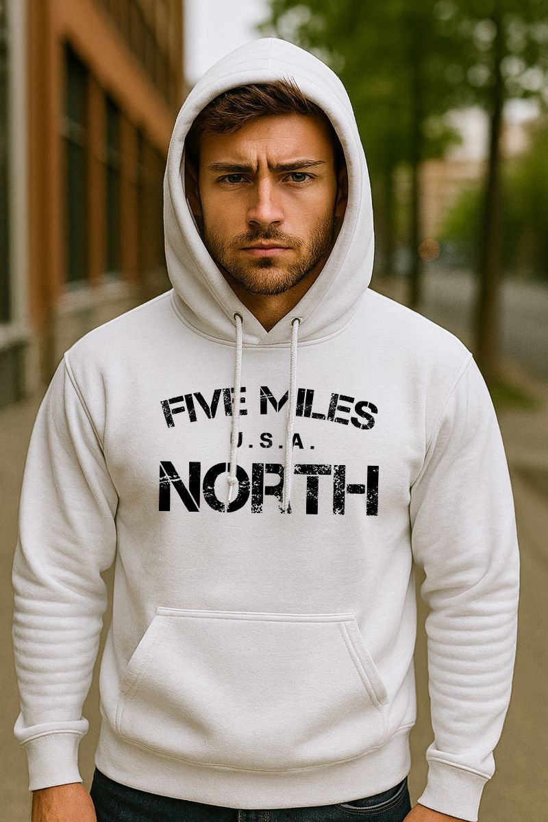 Minimalist HOODIES Streetwear | Urban Unisex Hoodie | Five Miles North
