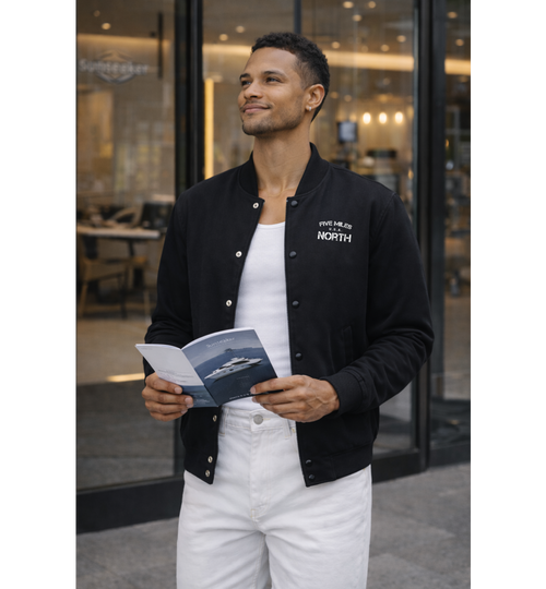 Five Miles North Felt Bomber Jacket