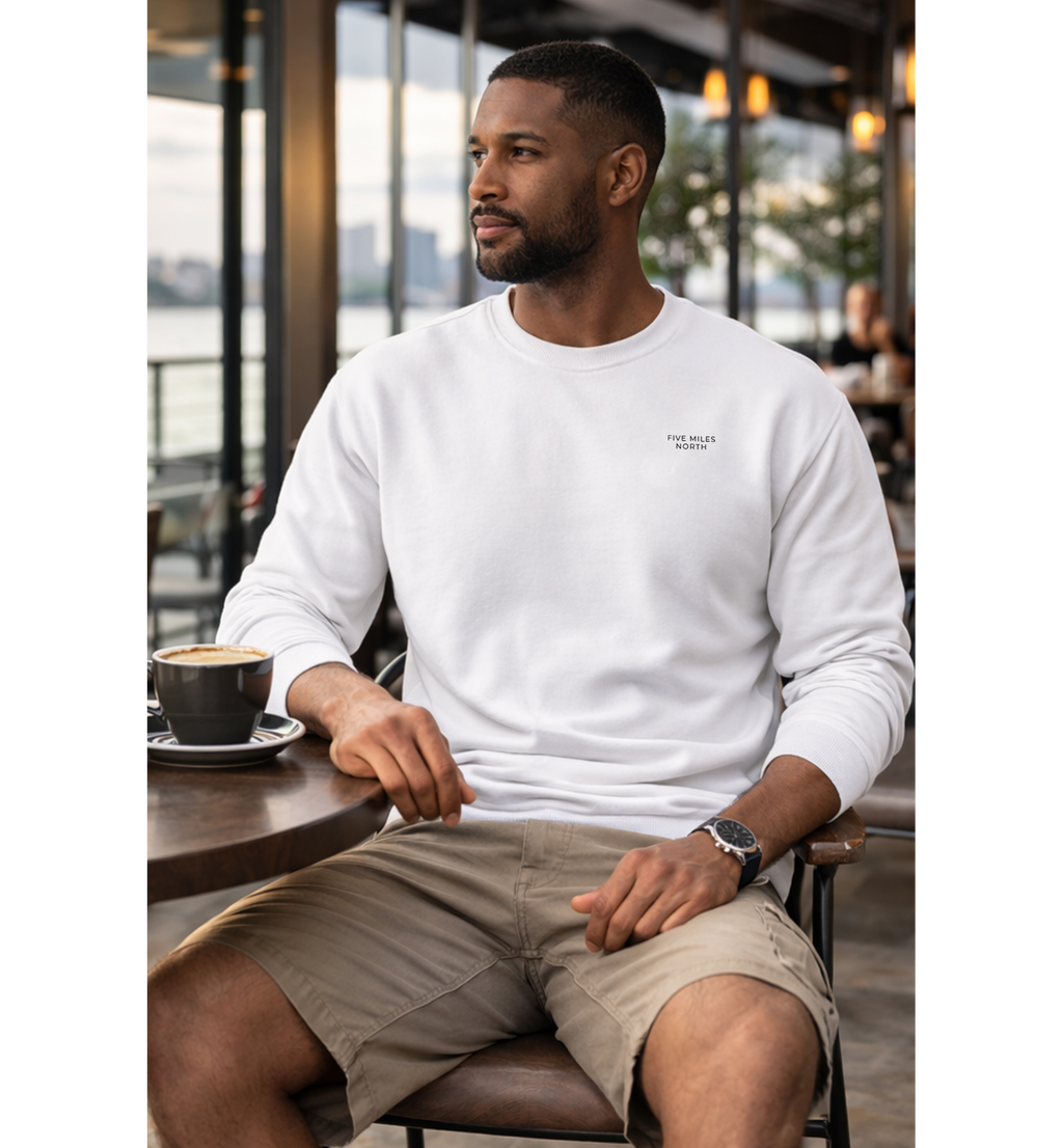NEW - Five Miles North Sweatshirt - With Embroided Logo