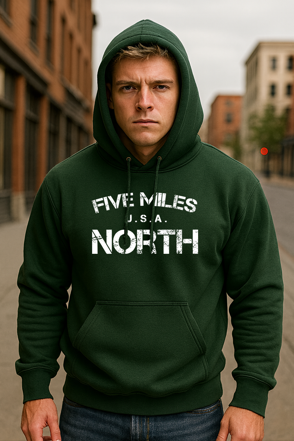 Minimalist HOODIES Streetwear | Urban Unisex Hoodie | Five Miles North