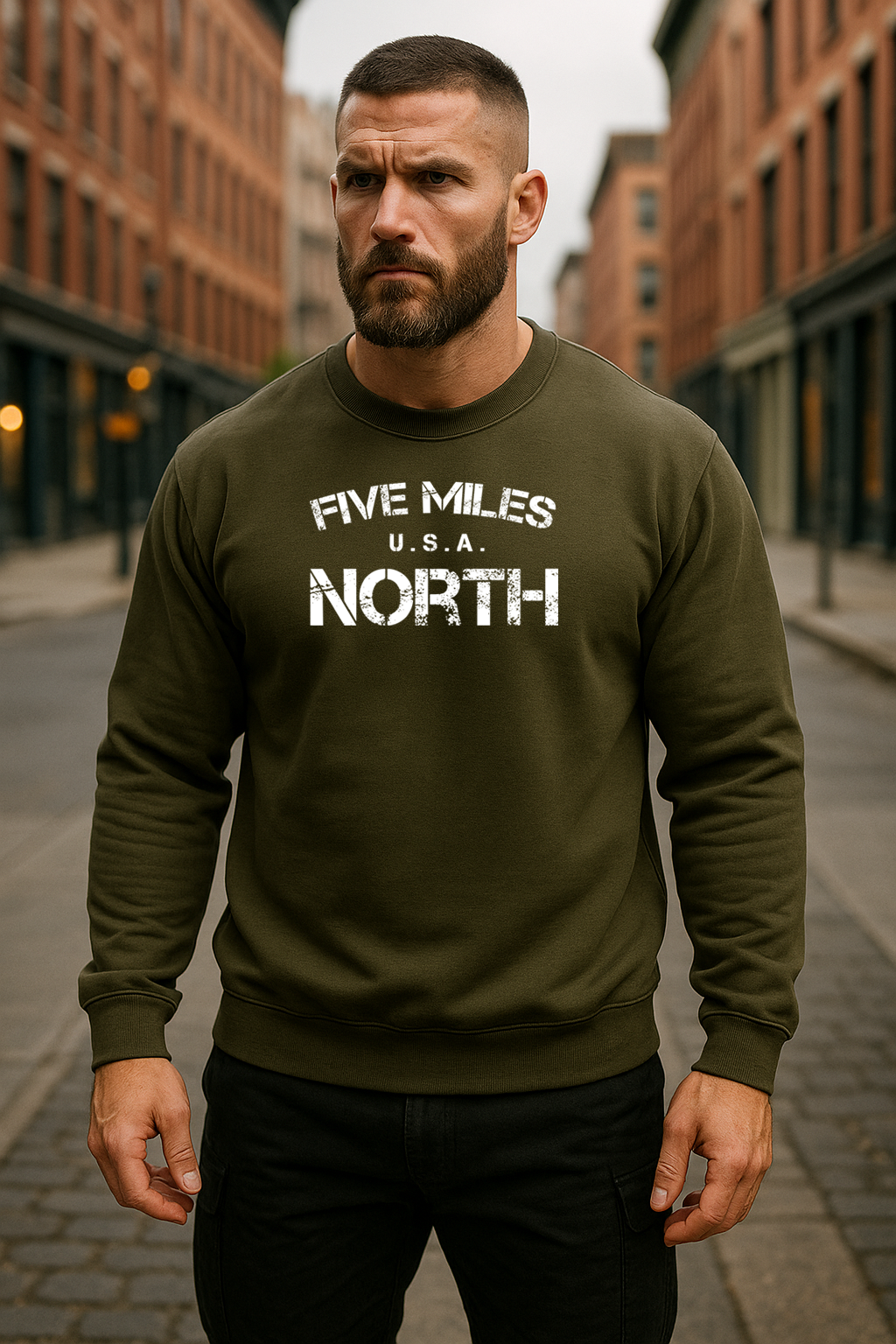 Minimalist Streetwear SWEATSHIRTS | Urban Unisex Hoodie | Five Miles North