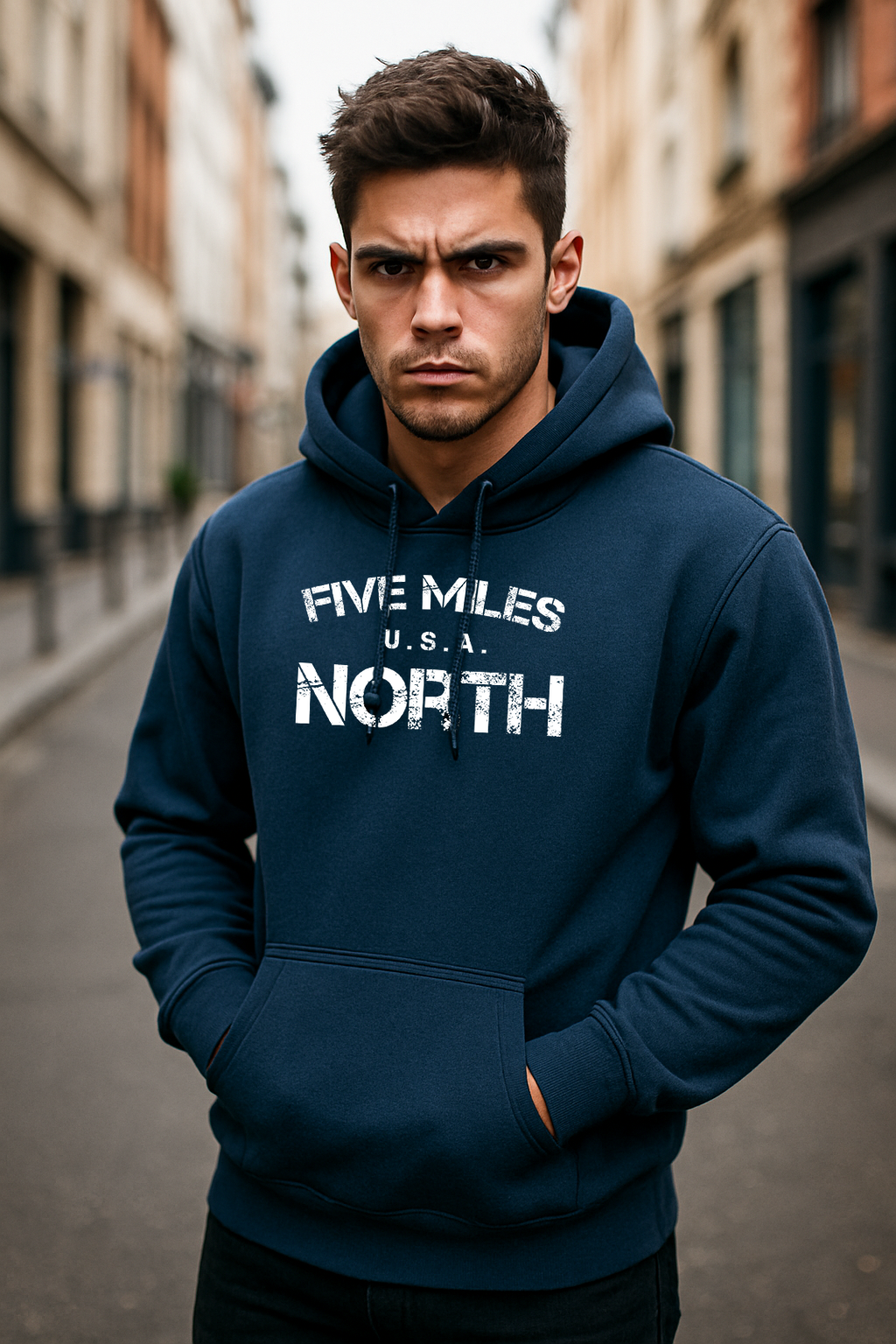 Minimalist HOODIES Streetwear | Urban Unisex Hoodie | Five Miles North