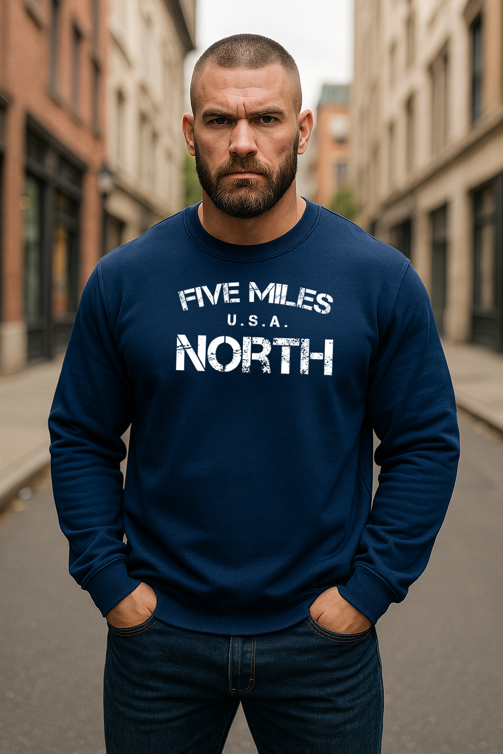 Minimalist Streetwear SWEATSHIRTS | Urban Unisex Hoodie | Five Miles North