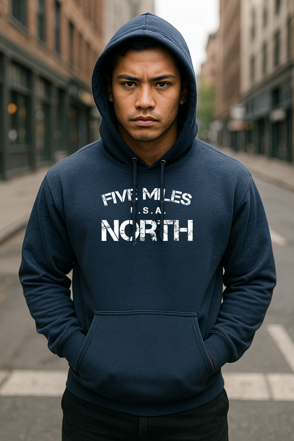 Minimalist HOODIES Streetwear | Urban Unisex Hoodie | Five Miles North