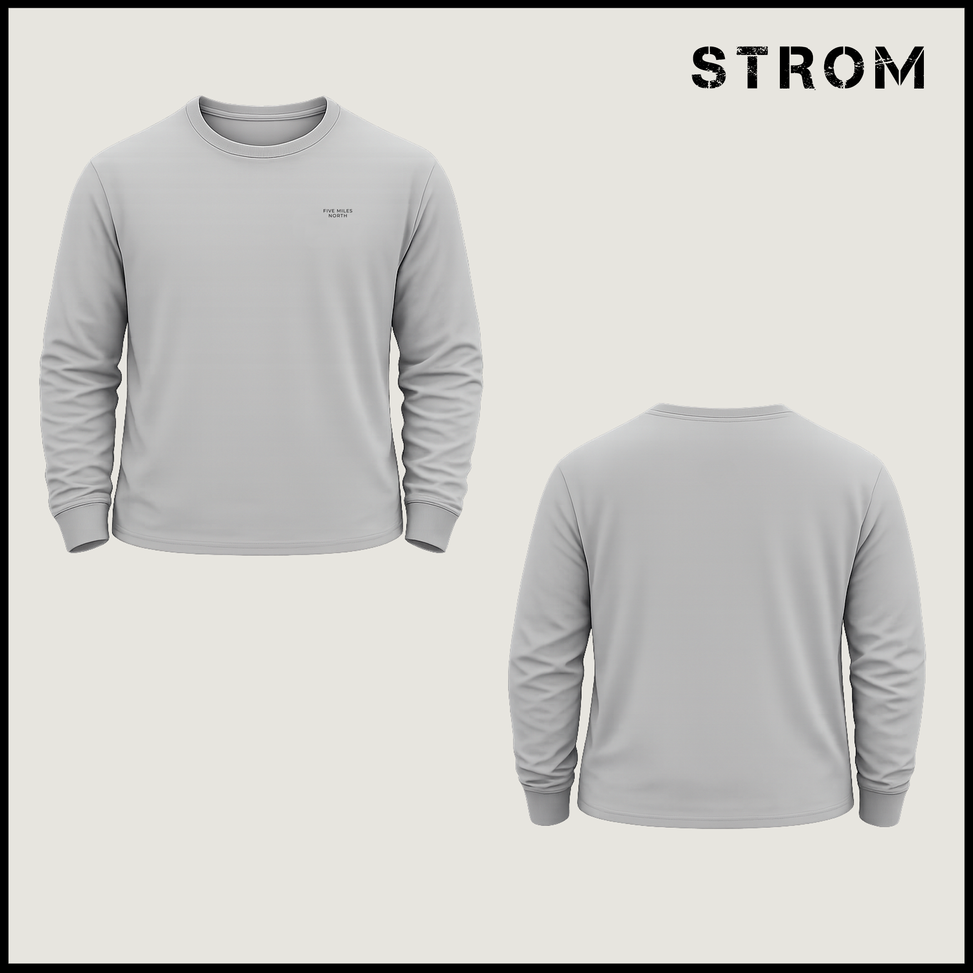 Five Miles North Long Sleeve Shirt :: With Embroided Logo