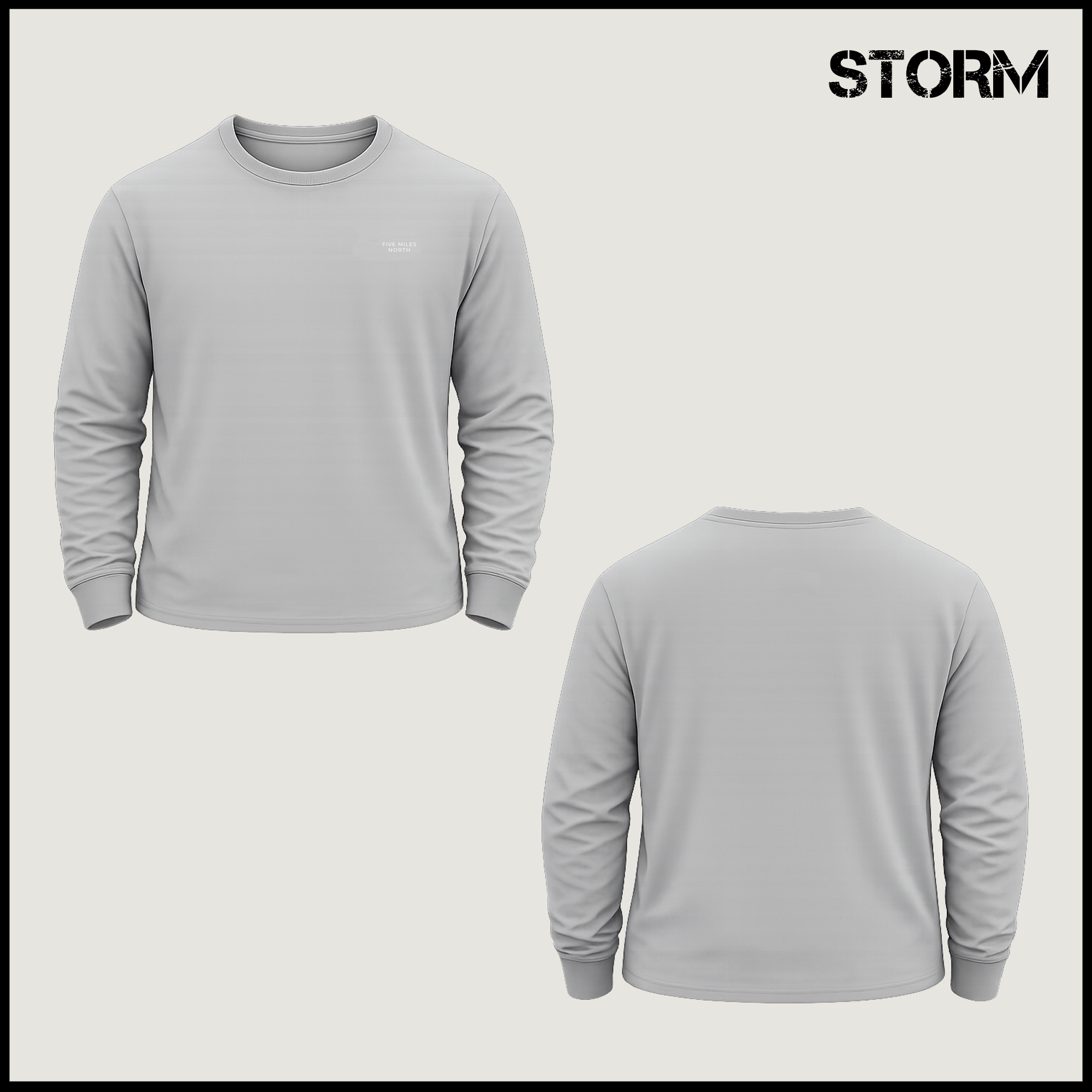 Five Miles North Long Sleeve Shirt :: With Embroided Logo