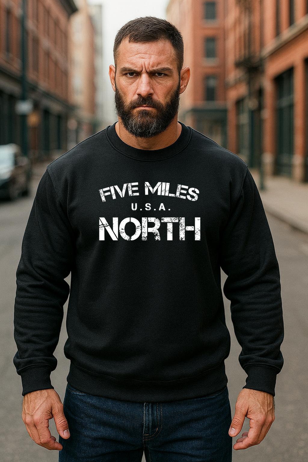 Minimalist Streetwear SWEATSHIRTS | Urban Unisex Hoodie | Five Miles North