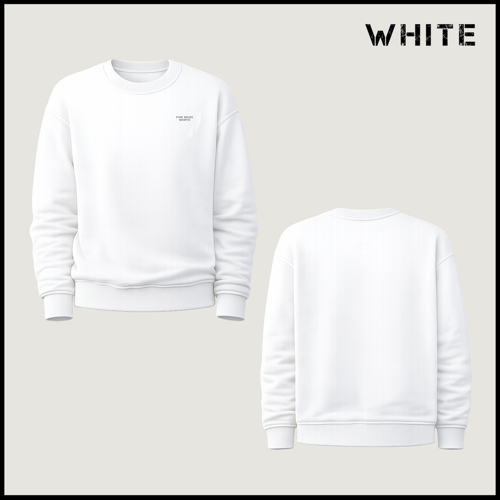 NEW - Five Miles North Sweatshirt - With Embroided Logo