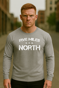 Minimalist LONG SLEEVE SHIRTS | Urban Unisex Tee | Five Miles North
