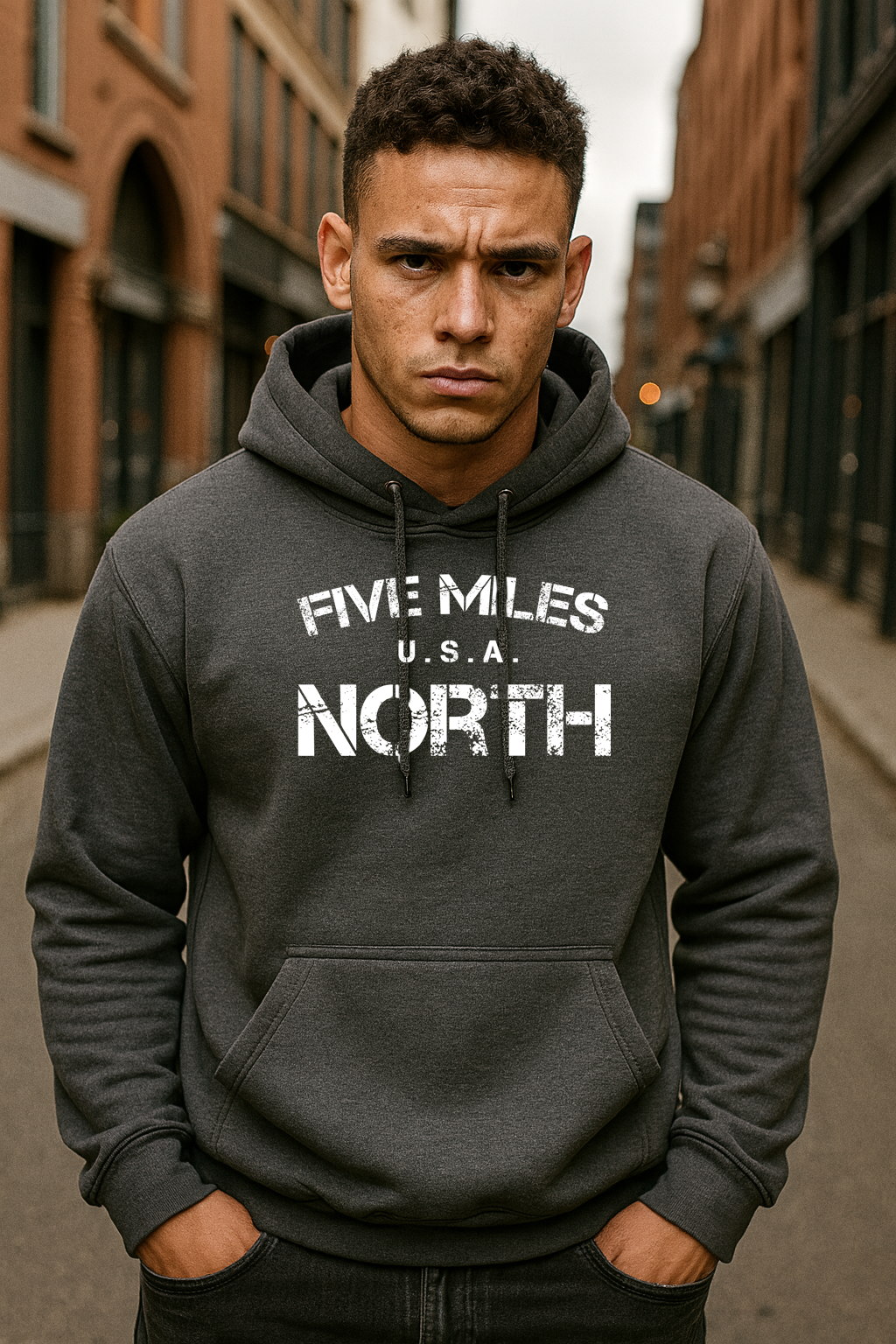 Minimalist HOODIES Streetwear | Urban Unisex Hoodie | Five Miles North