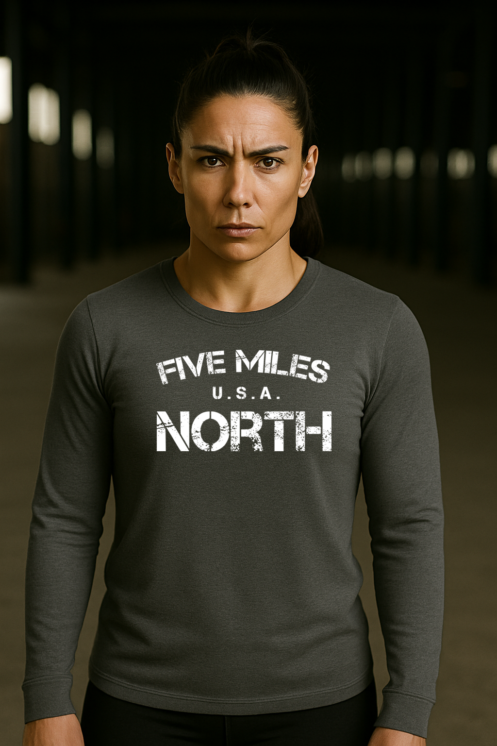 Minimalist LONG SLEEVE SHIRTS | Urban Unisex Tee | Five Miles North