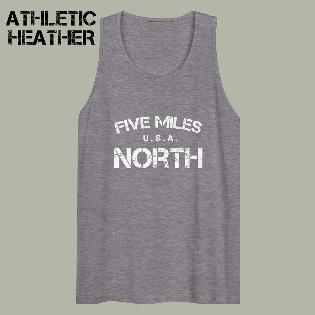 Minimalist TANK TOPS | Urban Unisex Tee | Five Miles North