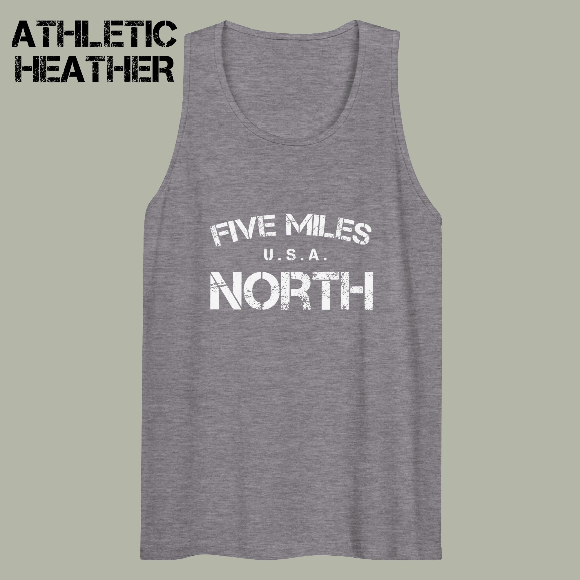 Minimalist TANK TOPS | Urban Unisex Tee | Five Miles North
