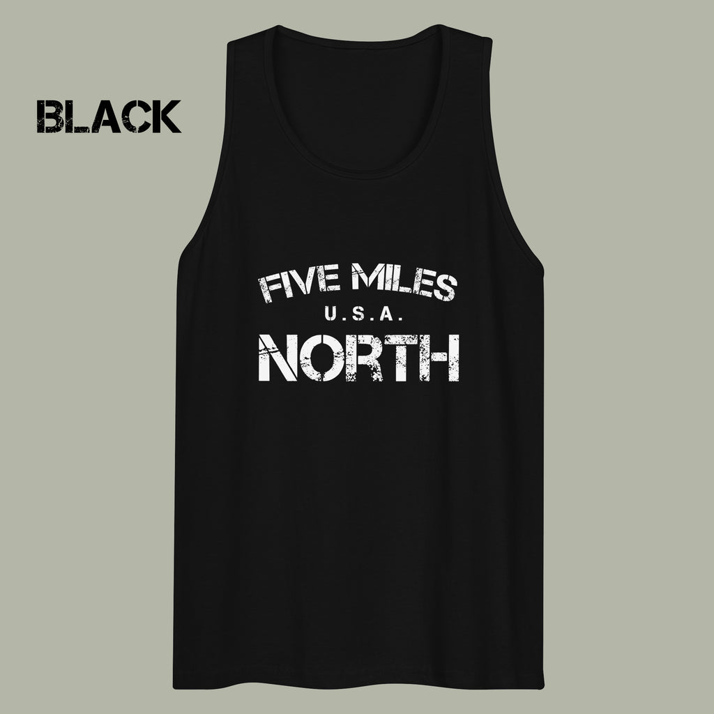 Minimalist TANK TOPS | Urban Unisex Tee | Five Miles North
