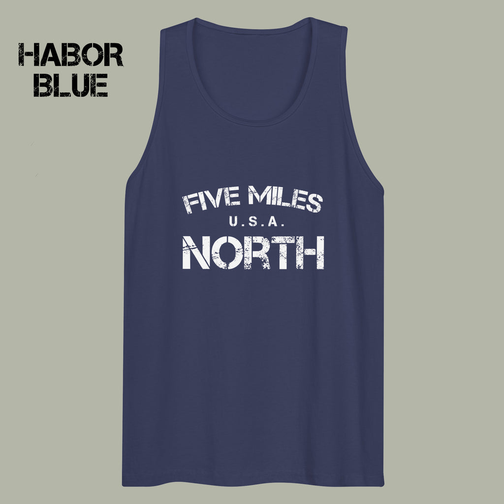 Minimalist TANK TOPS | Urban Unisex Tee | Five Miles North