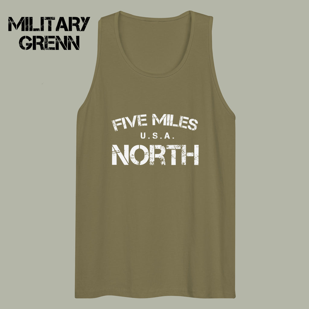 Minimalist TANK TOPS | Urban Unisex Tee | Five Miles North
